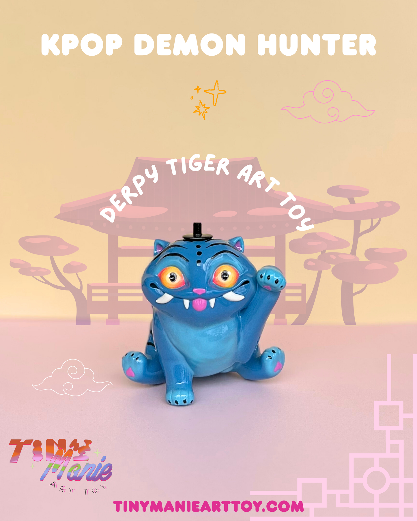 Kpop Demon Hunter Derpy tiger Art toy