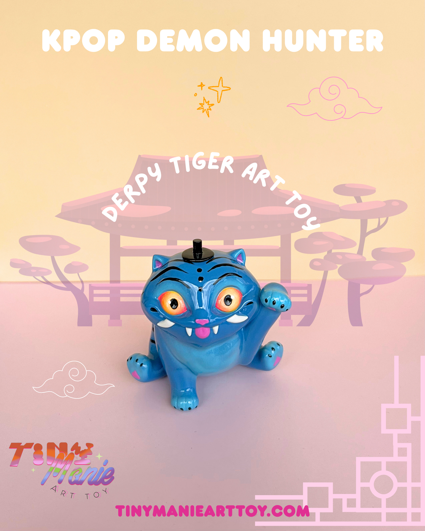 Kpop Demon Hunter Derpy tiger Art toy