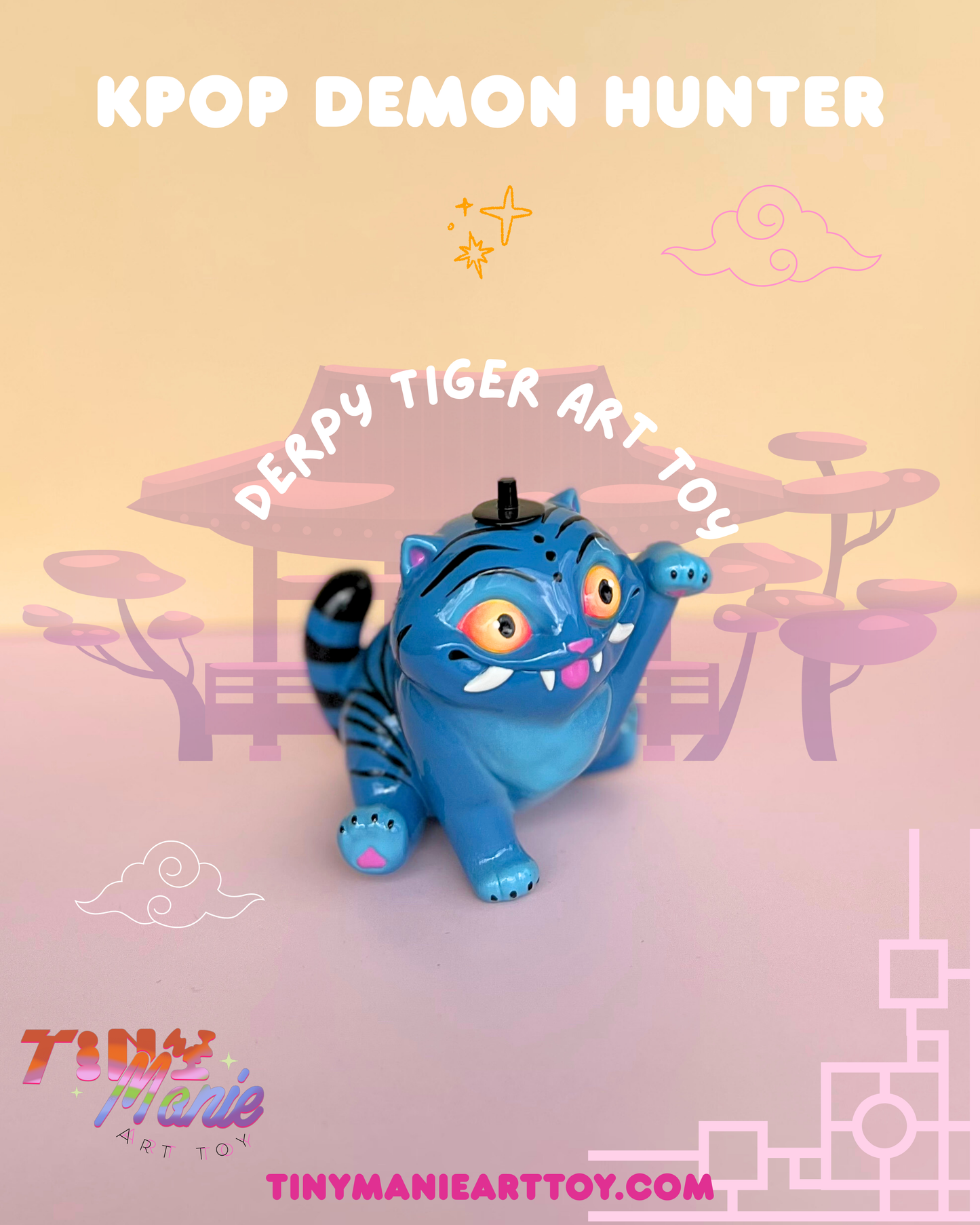 Kpop Demon Hunter Derpy tiger Art toy