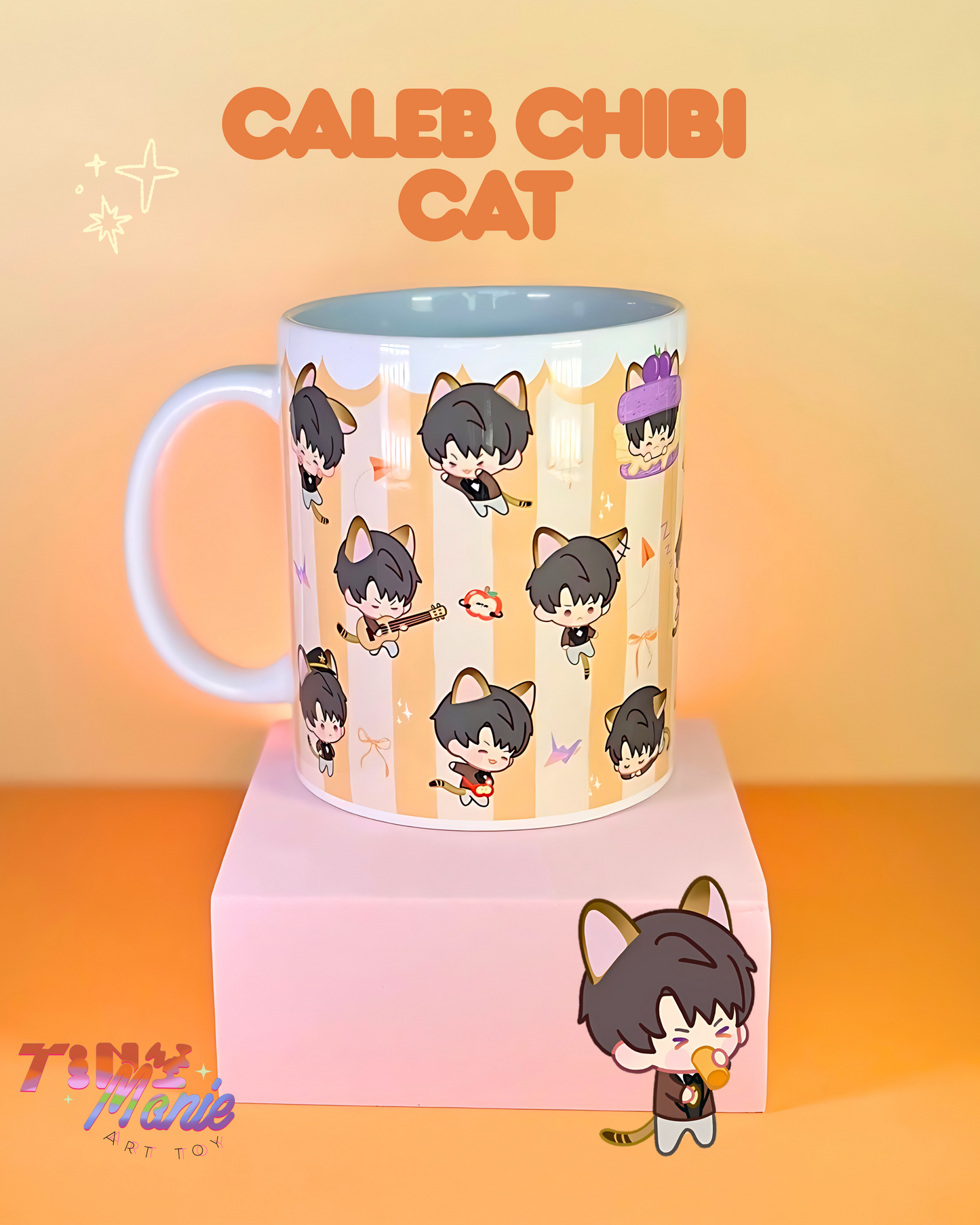 Mug Love and deepspace Chibi cat collection