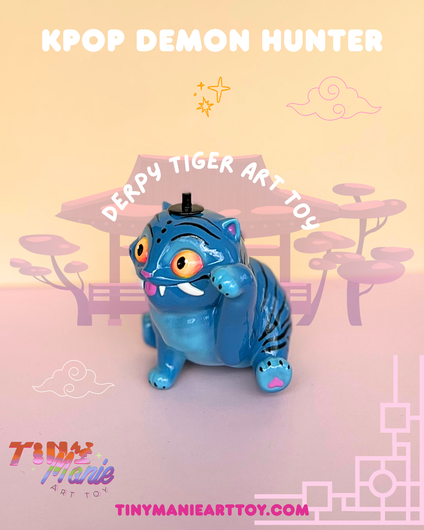 Kpop Demon Hunter Derpy tiger Art toy