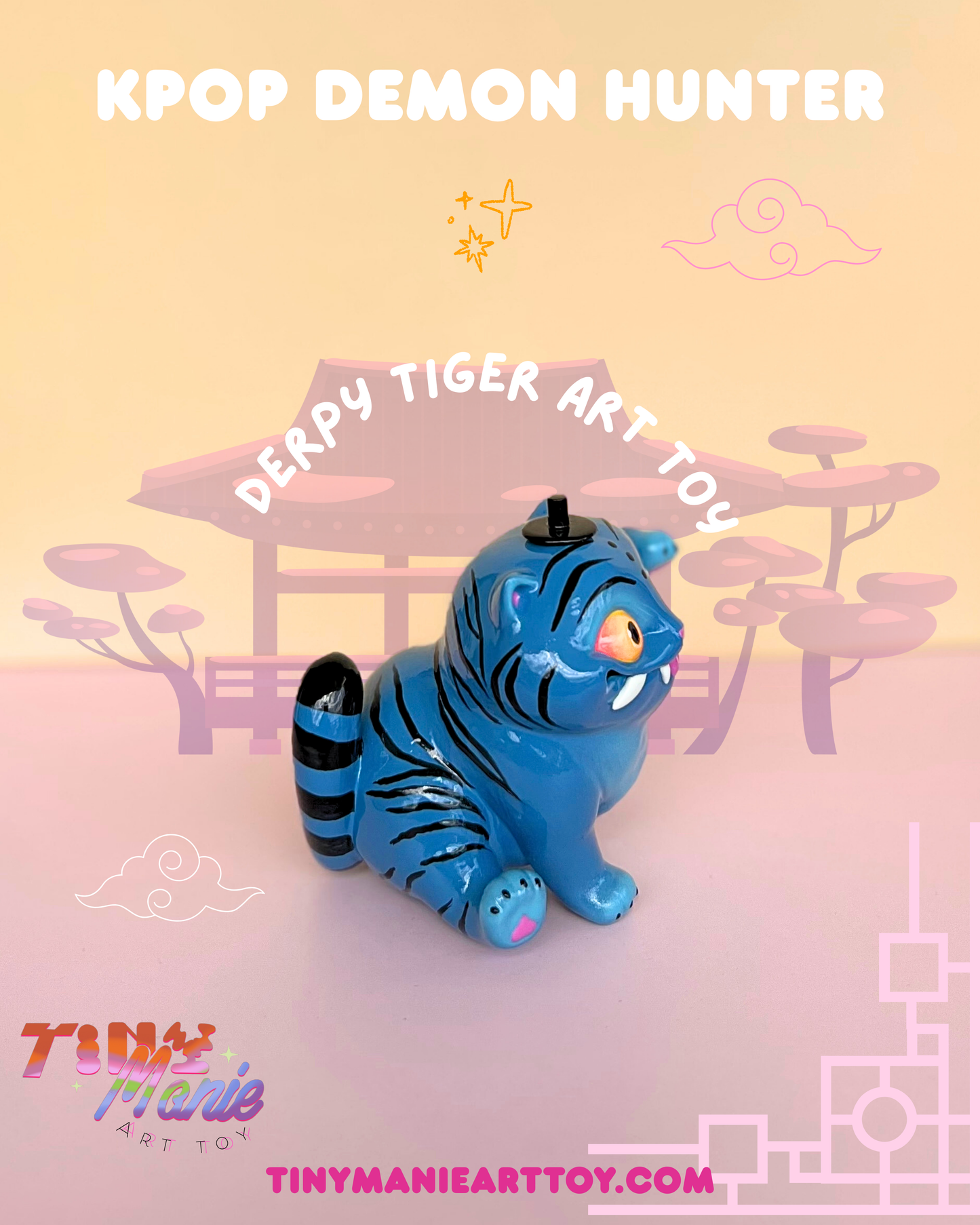 Kpop Demon Hunter Derpy tiger Art toy