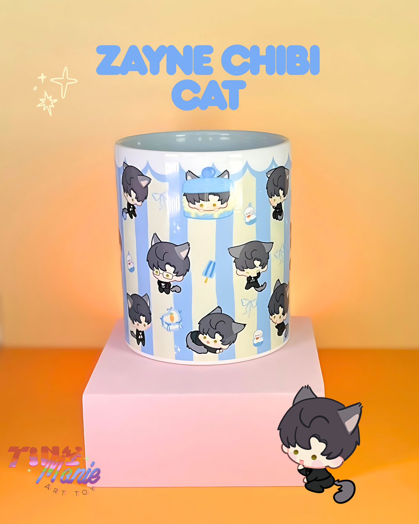 Mug Love and deepspace Chibi cat collection