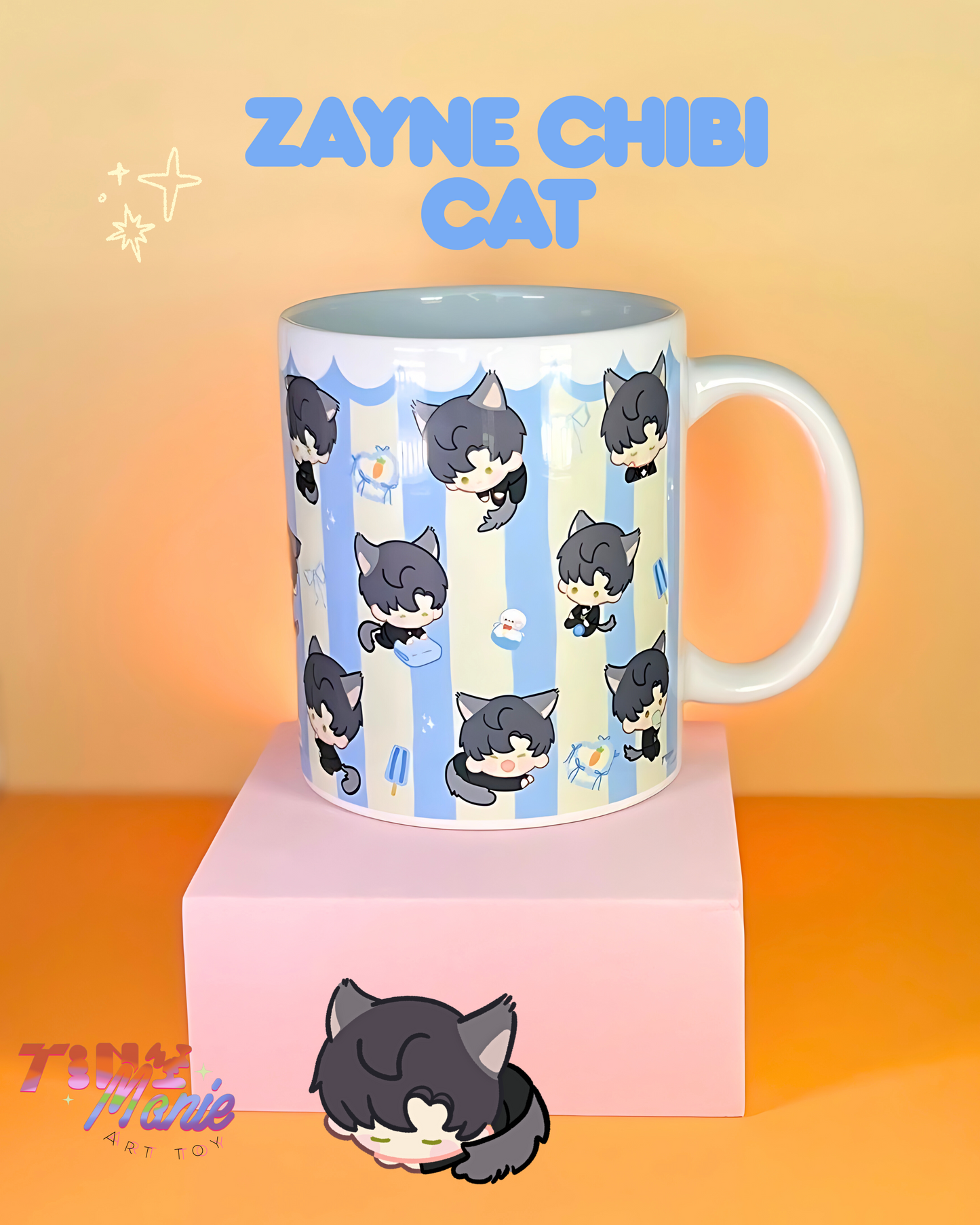 Mug Love and deepspace Chibi cat collection