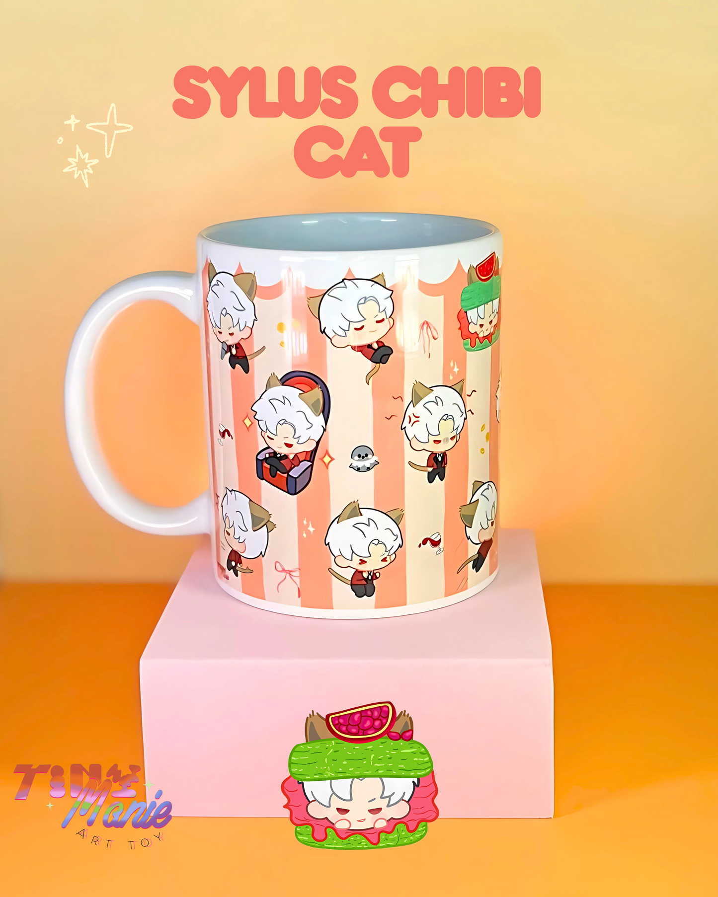 Mug Love and deepspace Chibi cat collection
