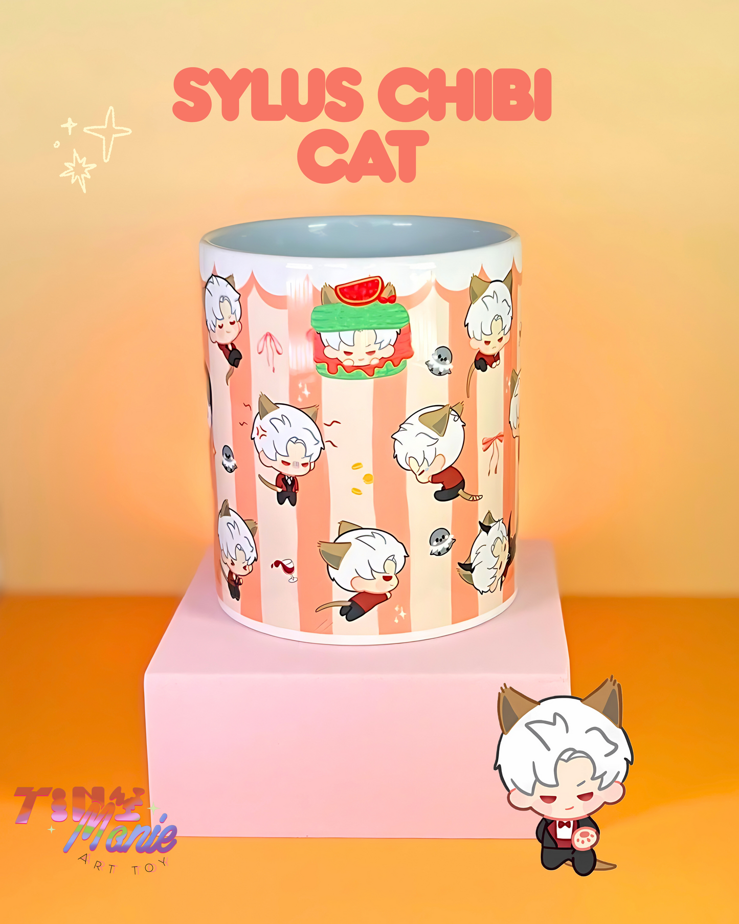 Mug Love and deepspace Chibi cat collection