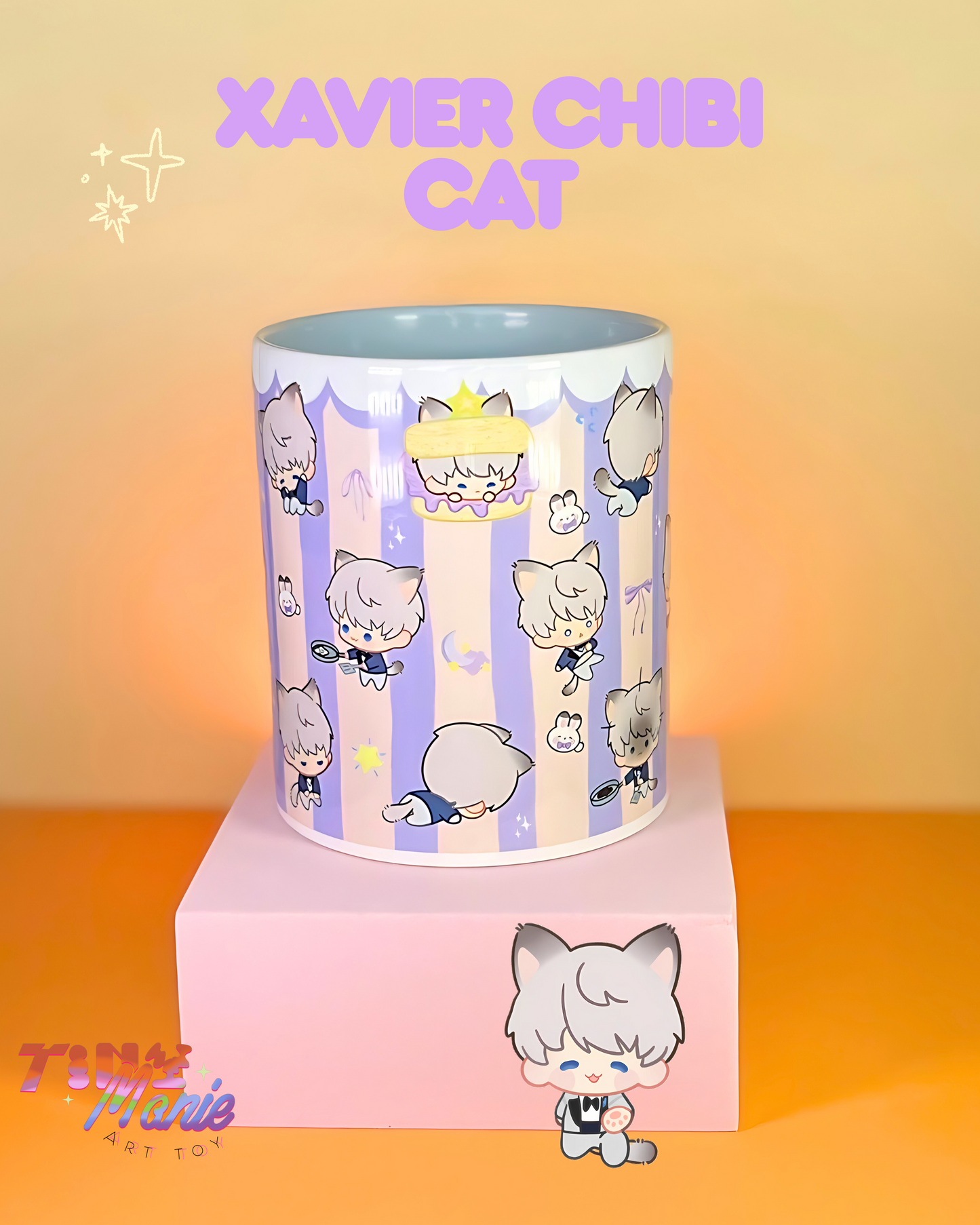 Mug Love and deepspace Chibi cat collection