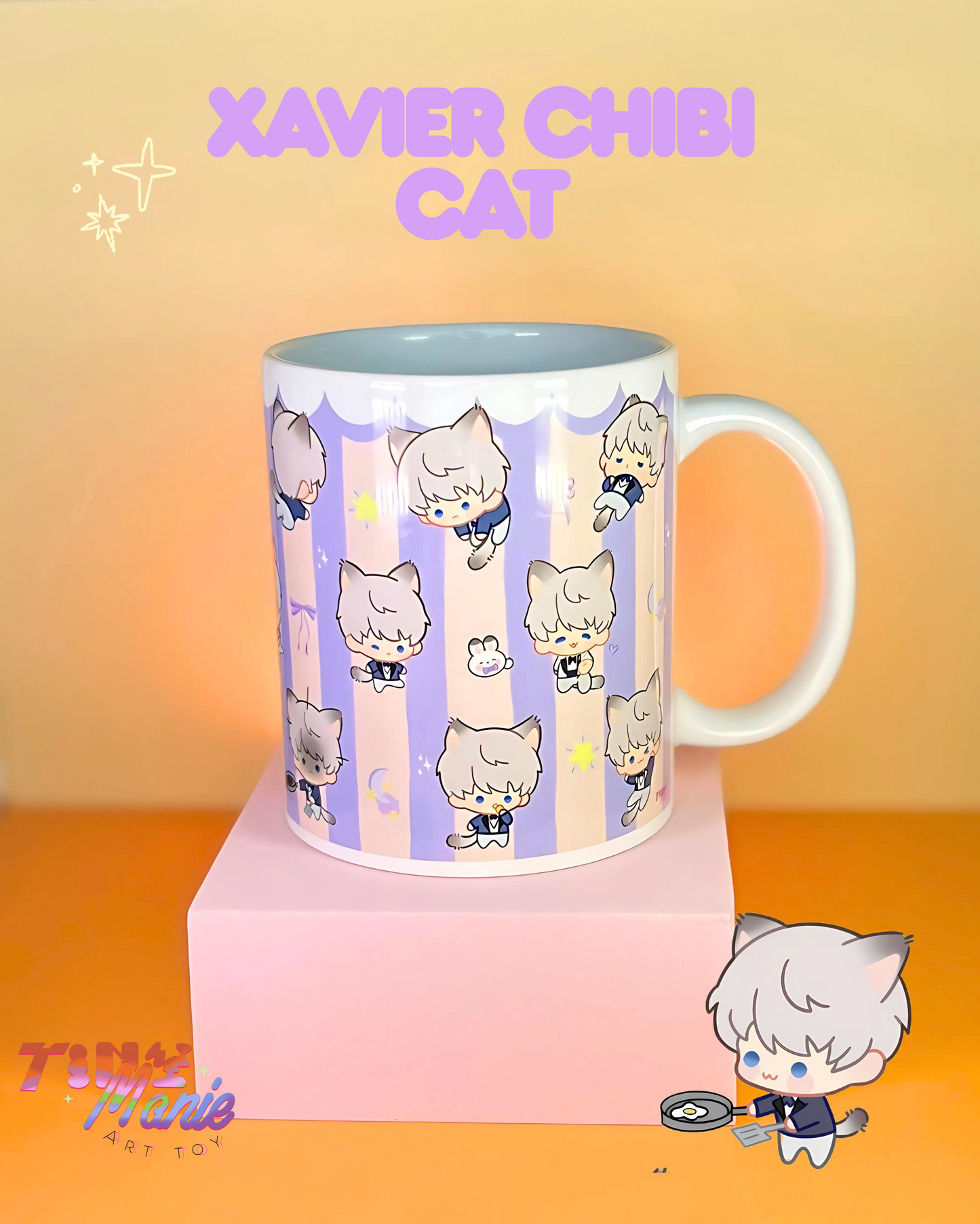 Mug Love and deepspace Chibi cat collection