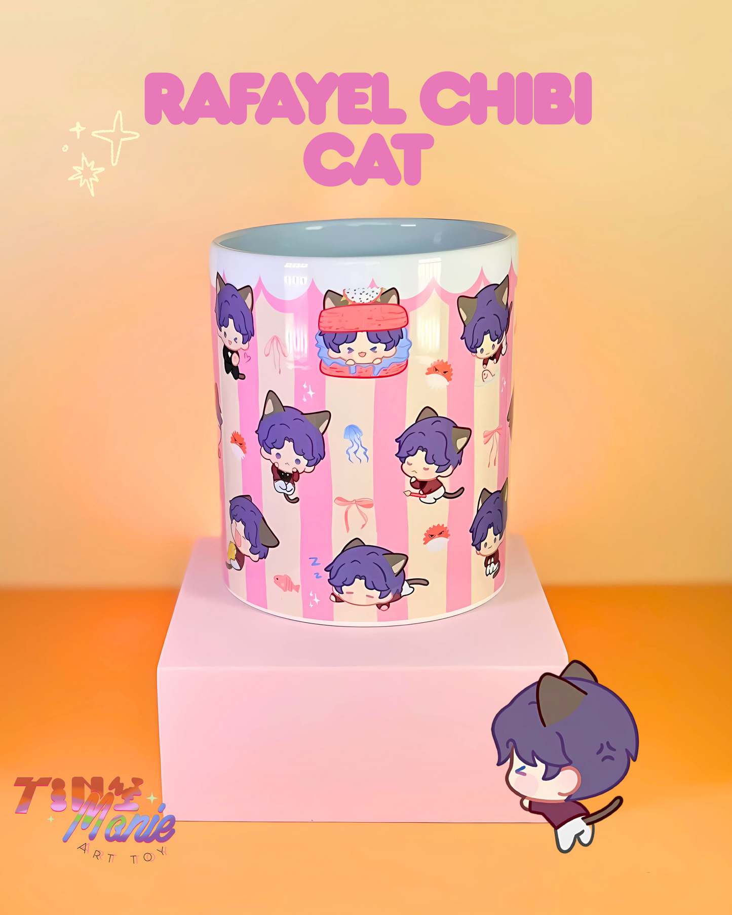 Mug Love and deepspace Chibi cat collection
