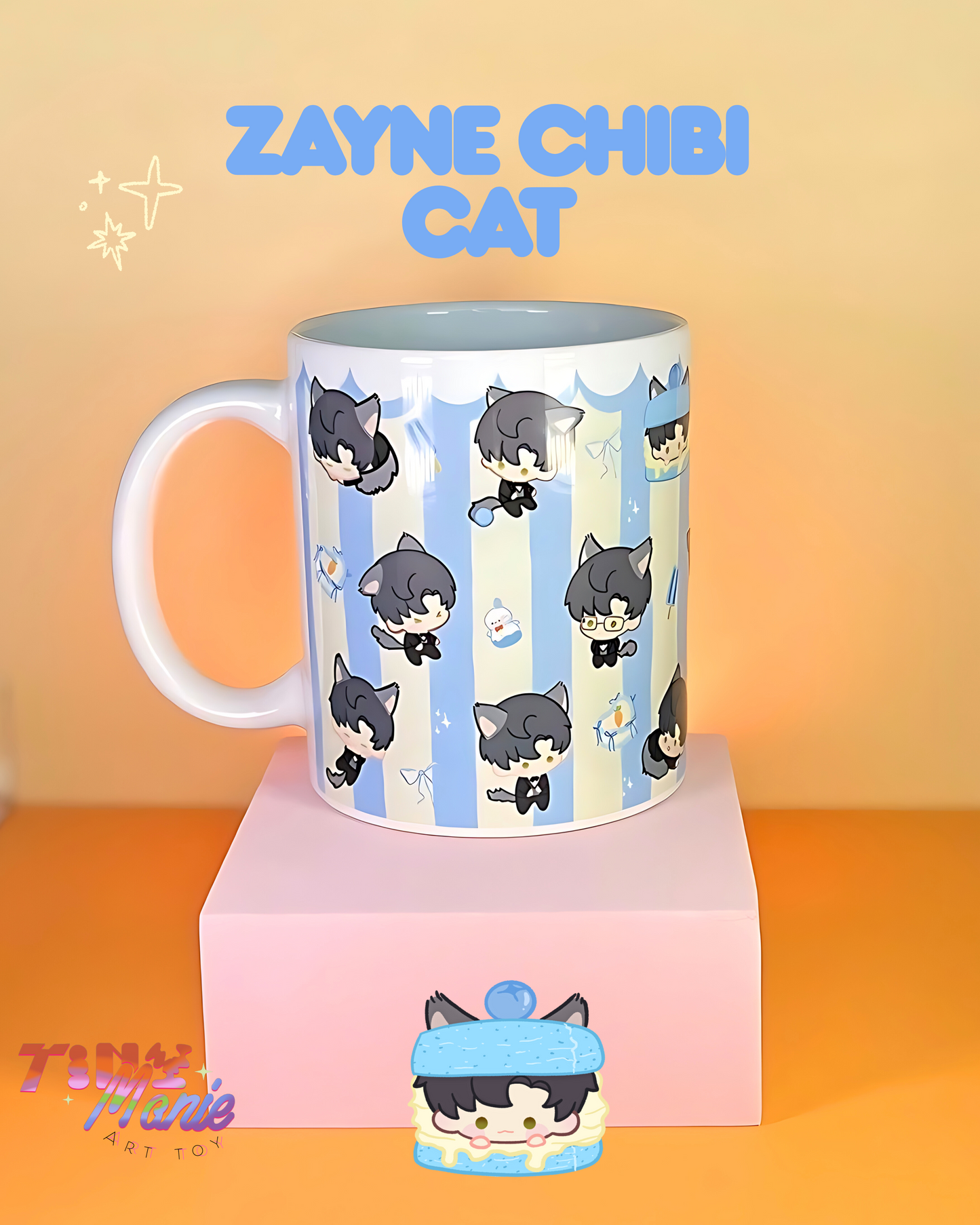 Mug Love and deepspace Chibi cat collection