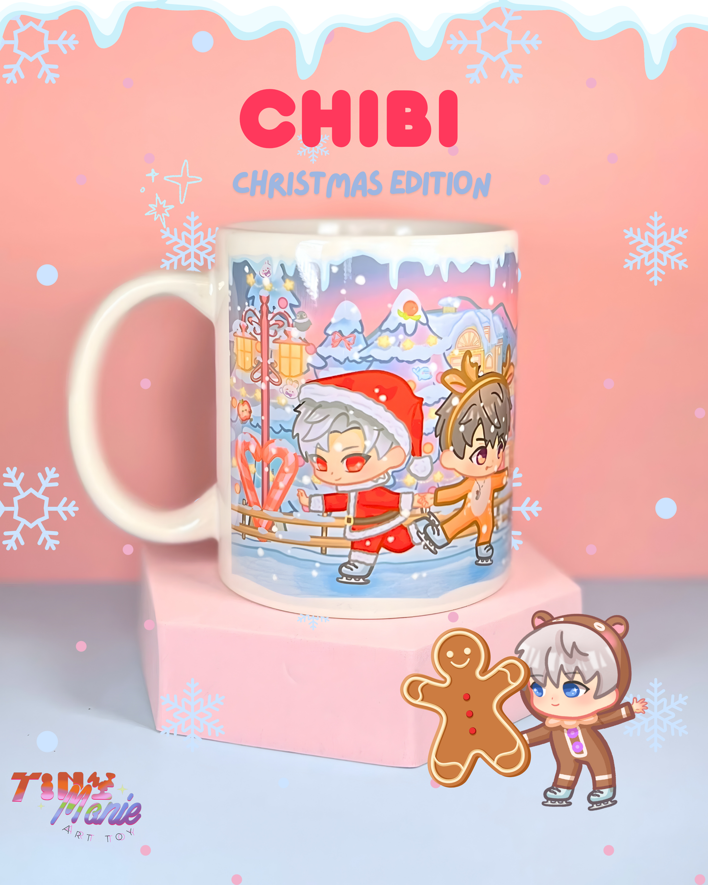 LADS Christmas chibi mug