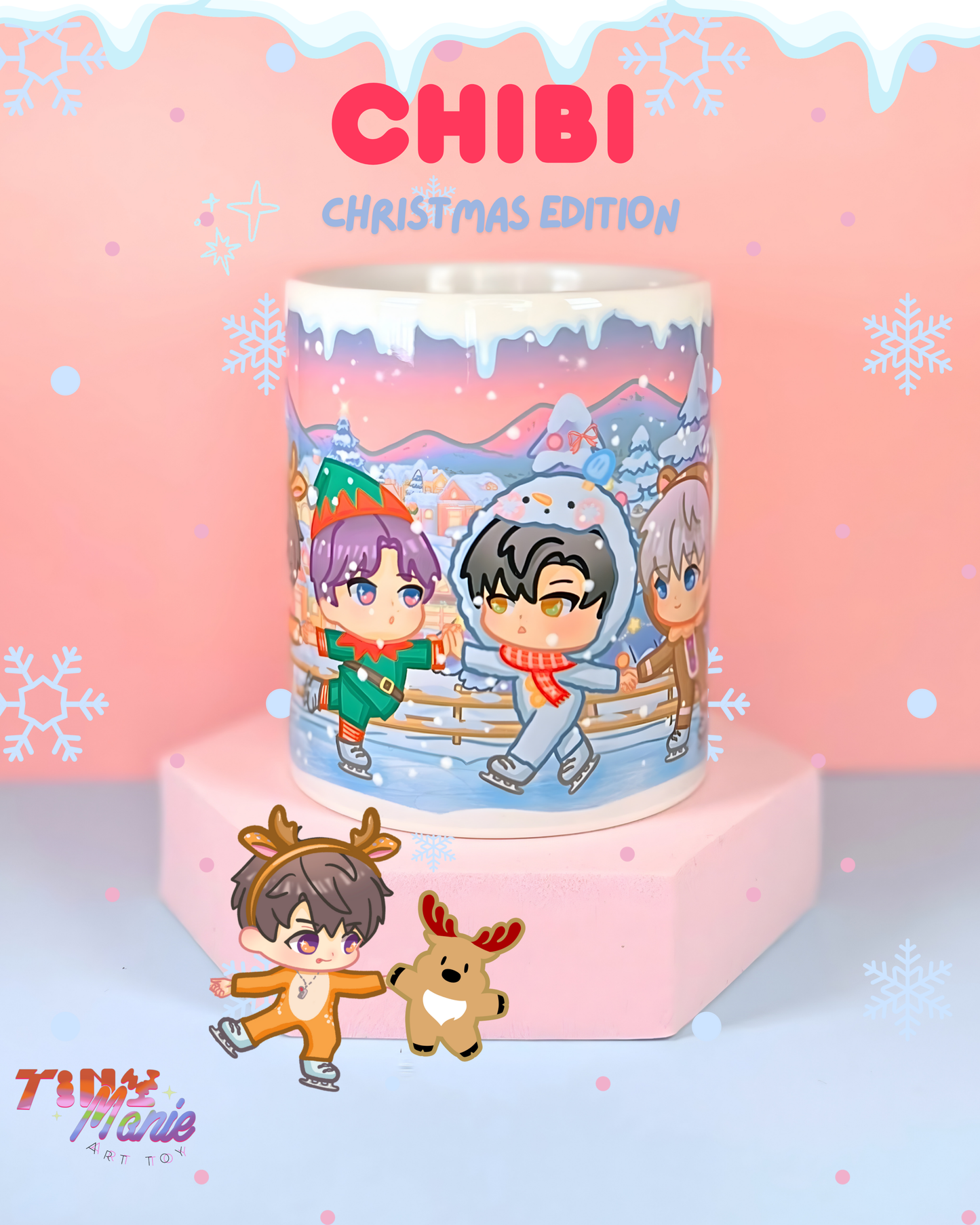 LADS Christmas chibi mug