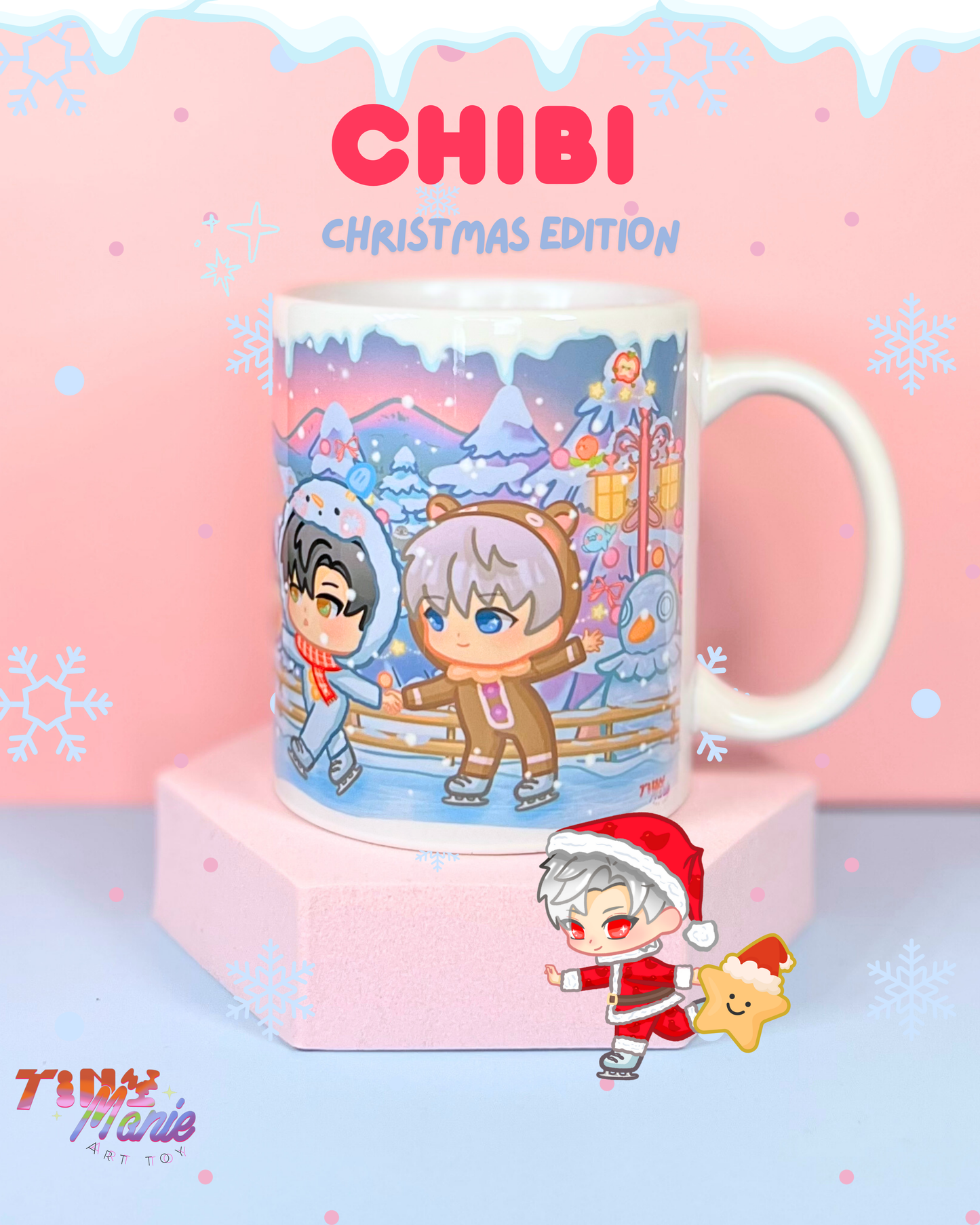 LADS Christmas chibi mug