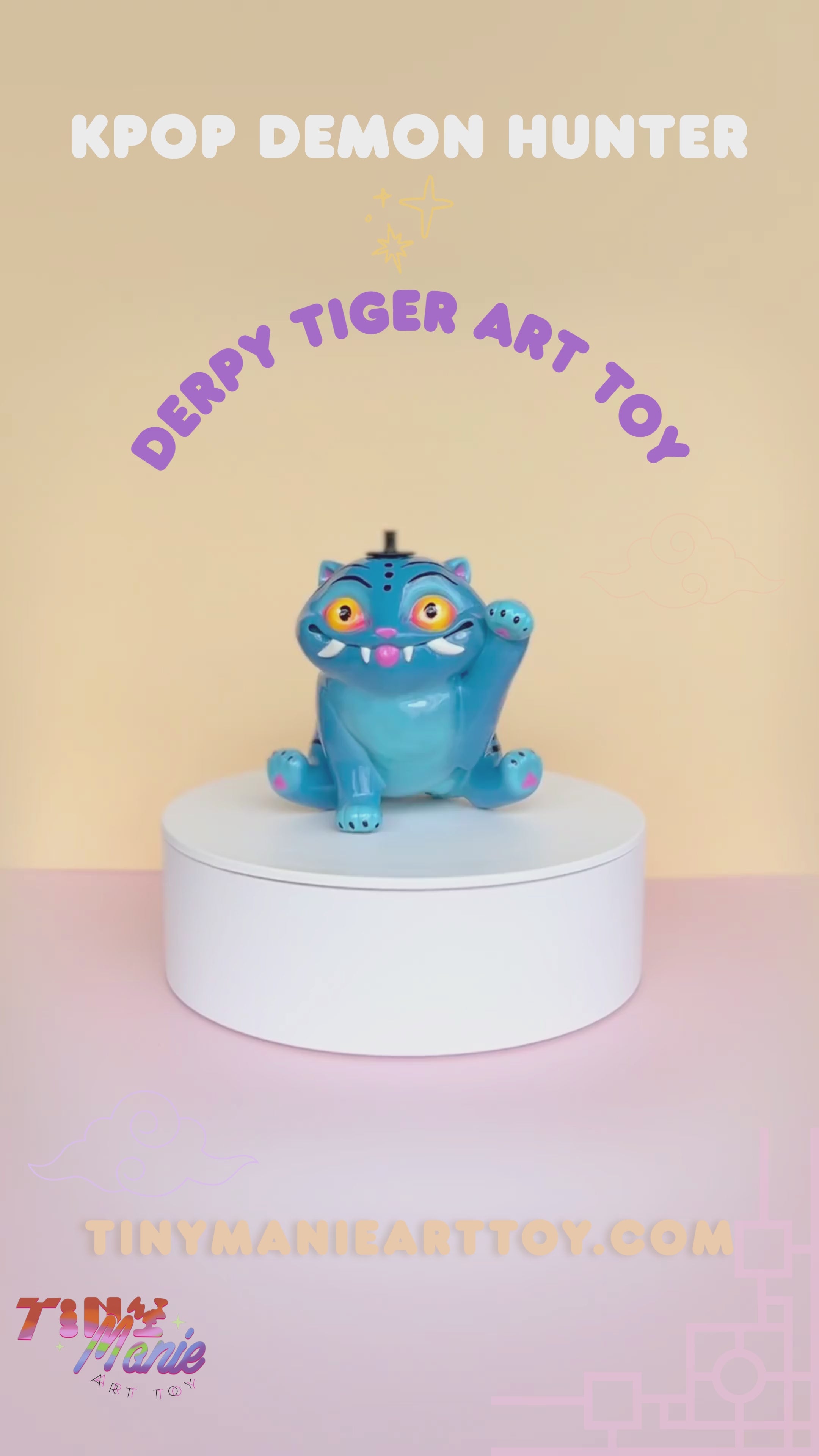 Kpop Demon Hunter Derpy tiger Art toy – TinyManie ArtToy